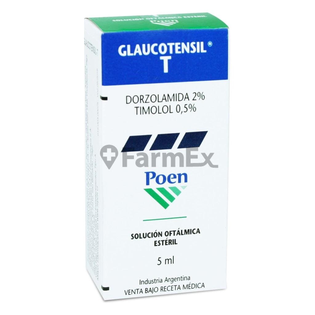 Glaucotensil-T Solucion Oftalmico 2 % / 0,5 % x 5 mL susc-1 de 6 meses Farmex-Suscripciones-Persistente